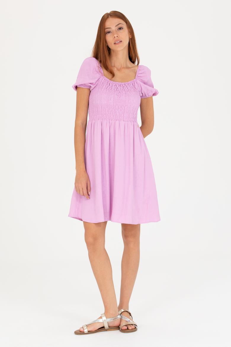 Kadın Manolya Mini Boy Dokuma Elbise - 50262578002