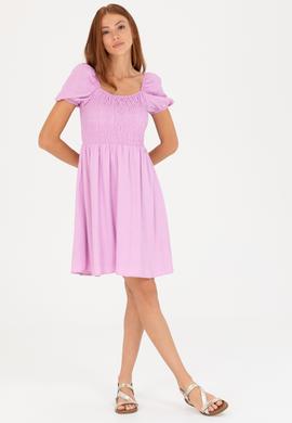 Kadın Manolya Mini Boy Dokuma Elbise - 50262578002