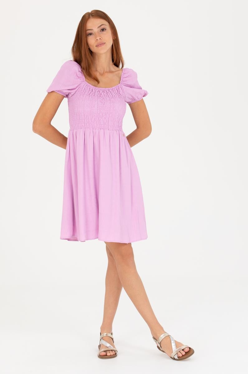 Kadın Manolya Mini Boy Dokuma Elbise