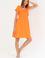 Kadın Turuncu Mini Boy Dokuma Elbise