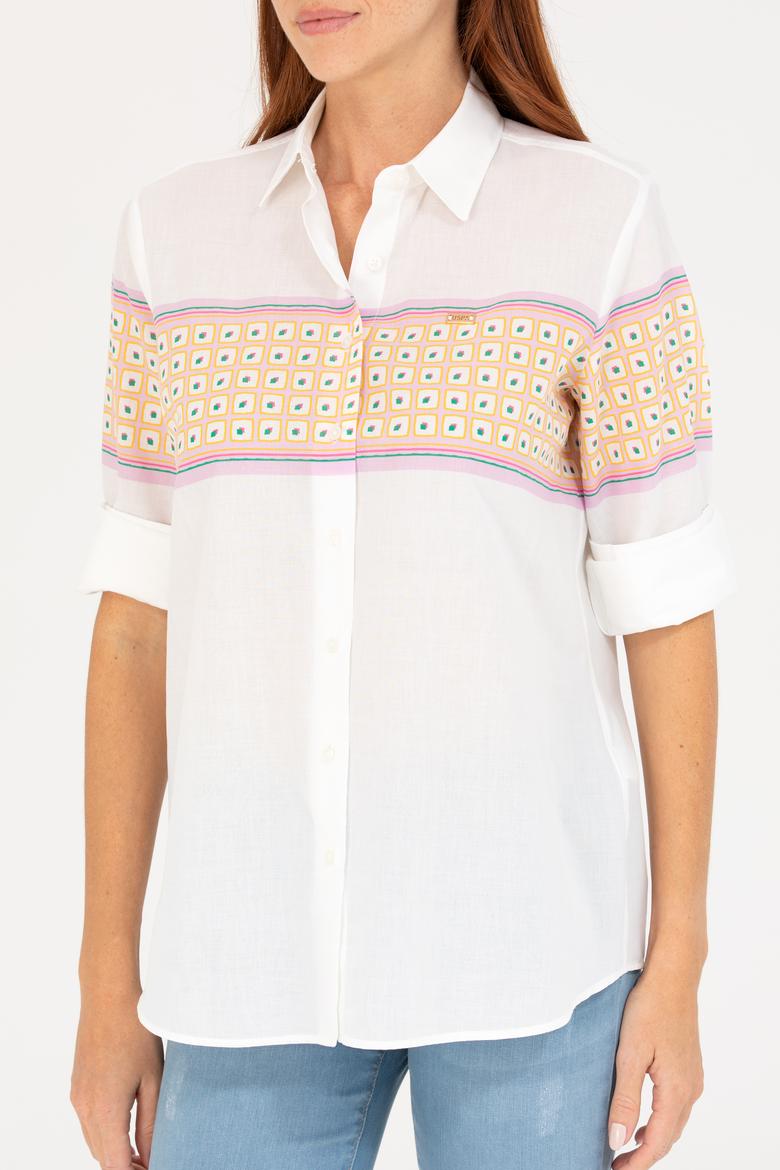 Kadın Manolya Uzun Kollu Gömlek - 50264898020