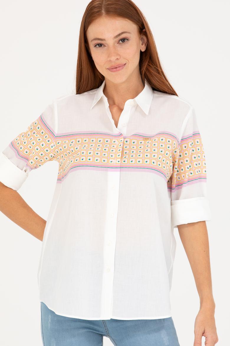 Kadın Manolya Uzun Kollu Gömlek - 50264898020