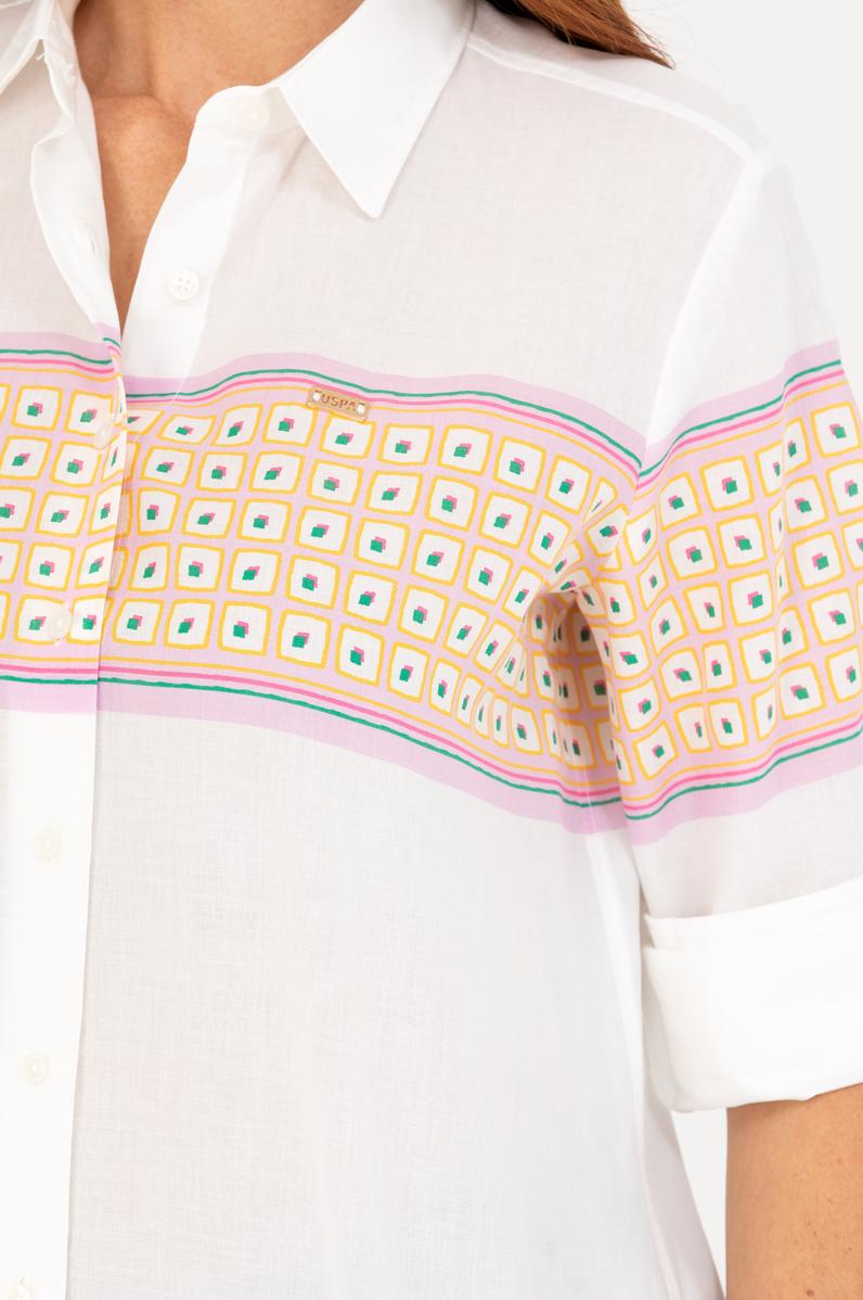 Kadın Manolya Uzun Kollu Gömlek