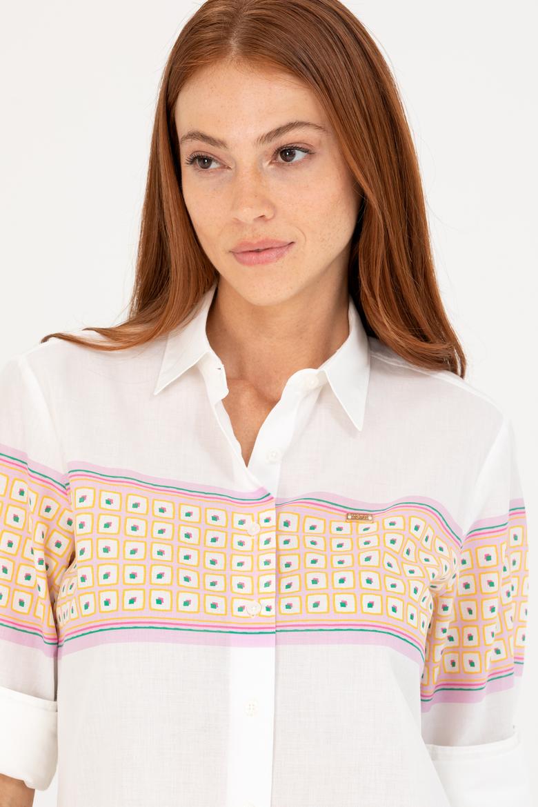 Kadın Manolya Uzun Kollu Gömlek - 50264898020