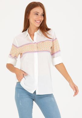 Kadın Manolya Uzun Kollu Gömlek - 50264898020