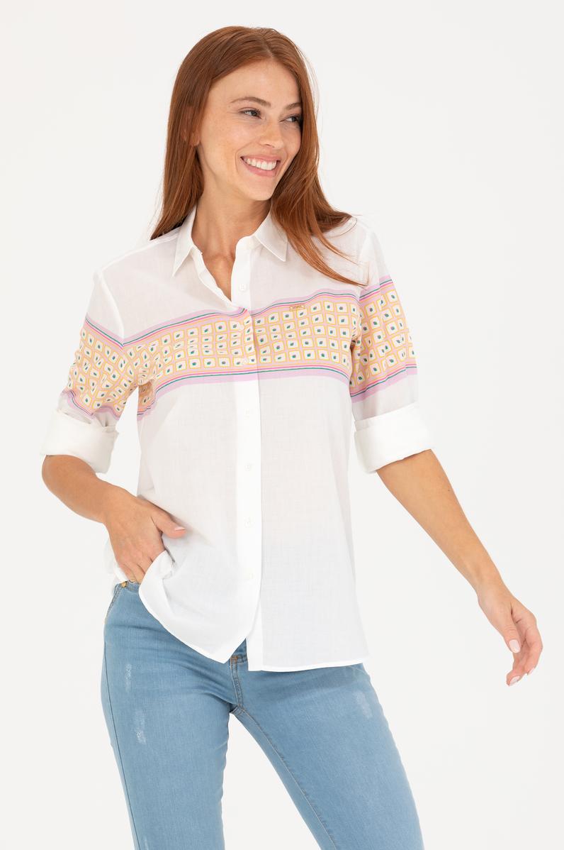 Kadın Manolya Uzun Kollu Gömlek