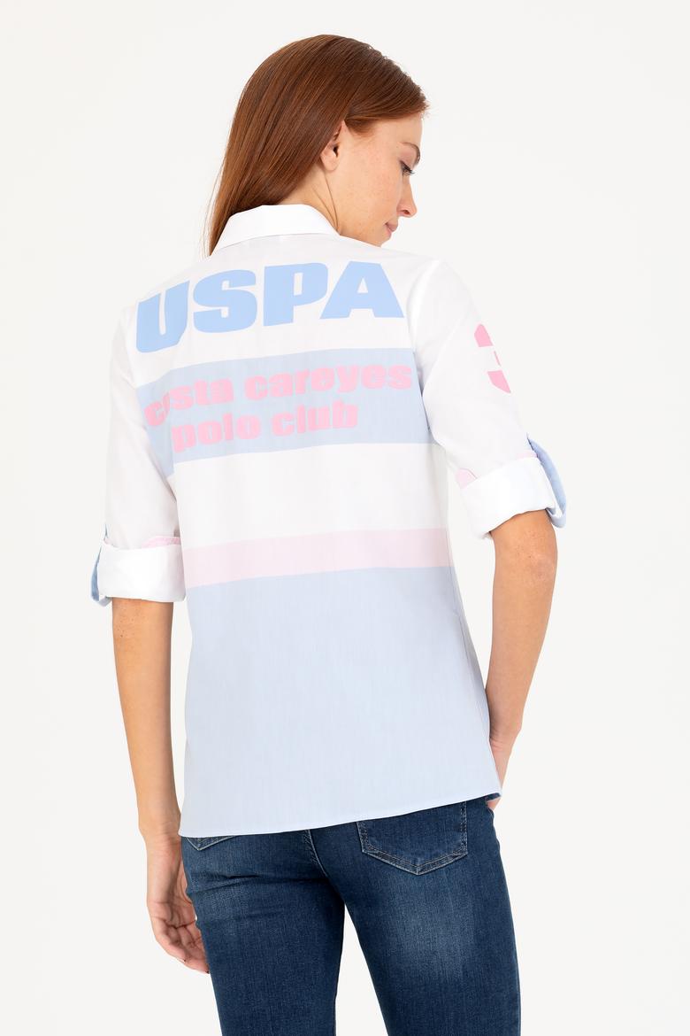 Kadın Açık Mavi Uzun Kollu Gömlek - 50264057012