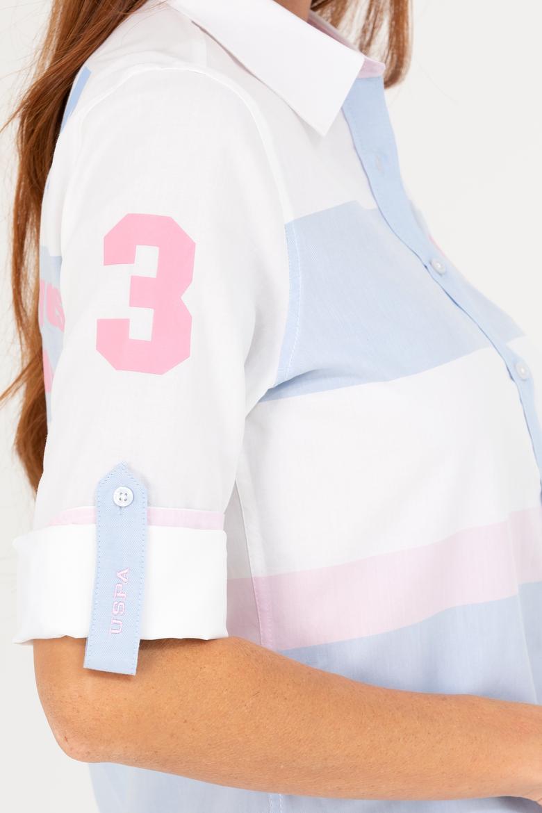 Kadın Açık Mavi Uzun Kollu Gömlek - 50264057012