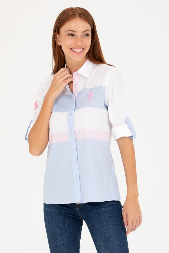 Kadın Açık Mavi Uzun Kollu Gömlek