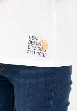 Kadın Ekru Bisiklet Yaka Tişört - 50266330005