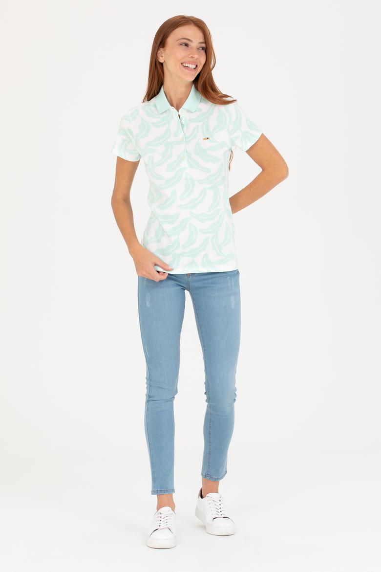 Kadın Su Yeşili Tişört - 50262956036