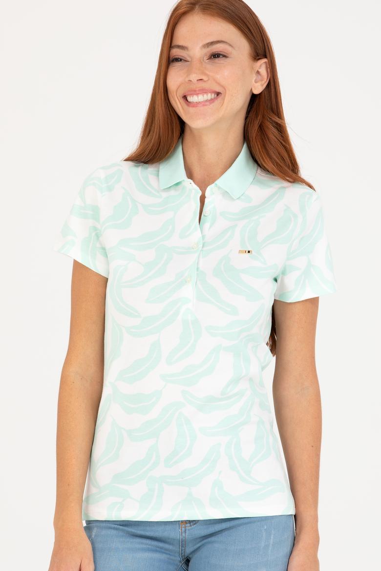 Kadın Su Yeşili Tişört - 50262956036