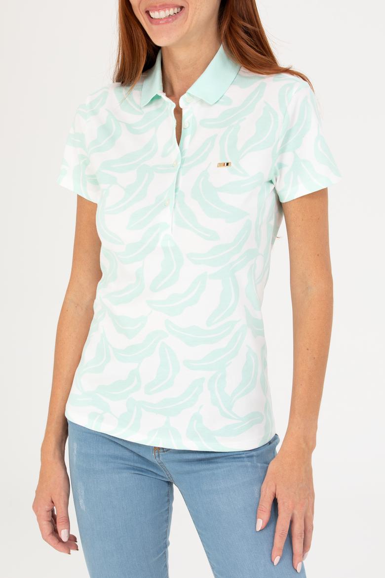 Kadın Su Yeşili Tişört - 50262956036