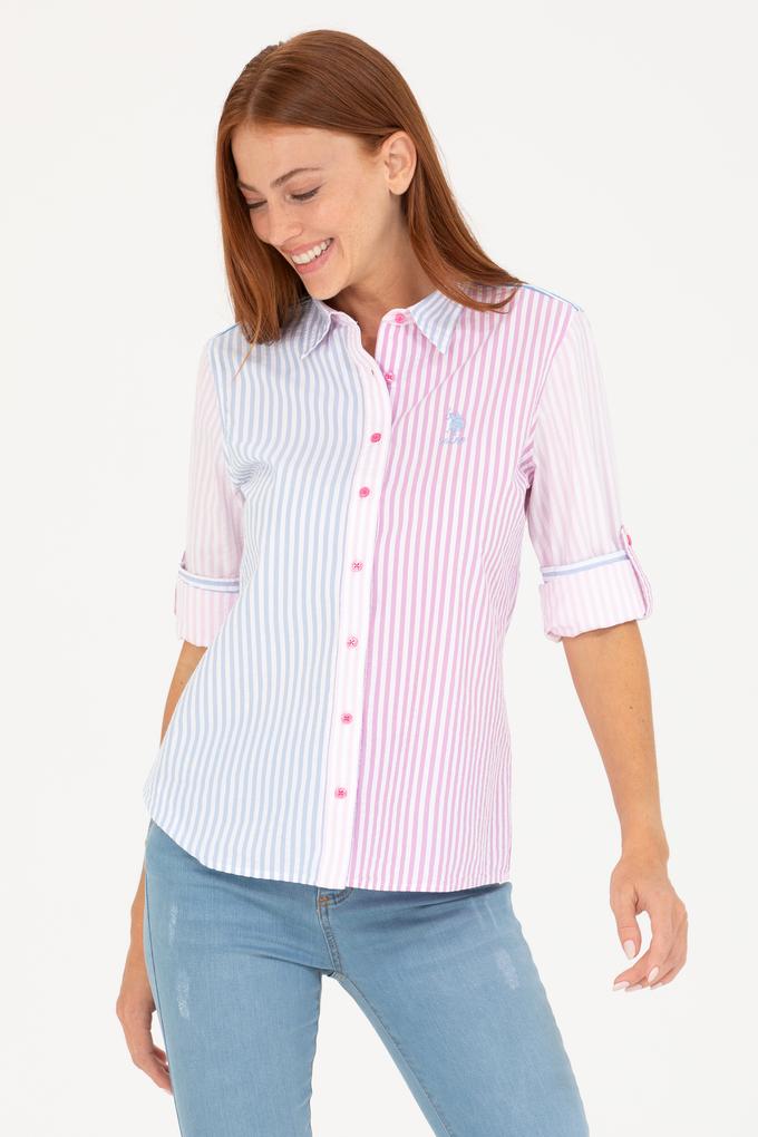 Kadın Pembe Uzun Kollu Gömlek