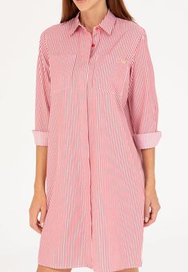 Kadın Kırmızı Dokuma Elbise - 50266890027