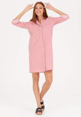 Kadın Kırmızı Dokuma Elbise - 50266890027