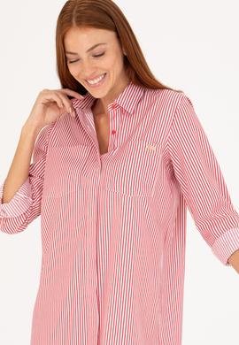 Kadın Kırmızı Dokuma Elbise - 50266890027