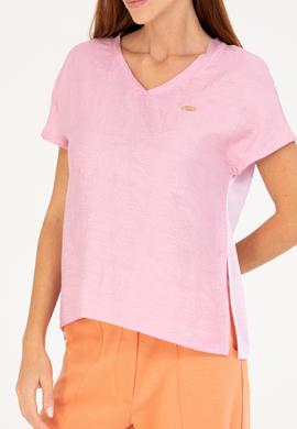 Kadın Manolya V Yaka Tişört - 50263951035