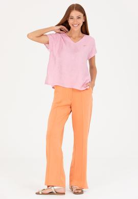 Kadın Manolya V Yaka Tişört - 50263951035