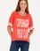 Kadın Kırmızı Bisiklet Yaka Tişört