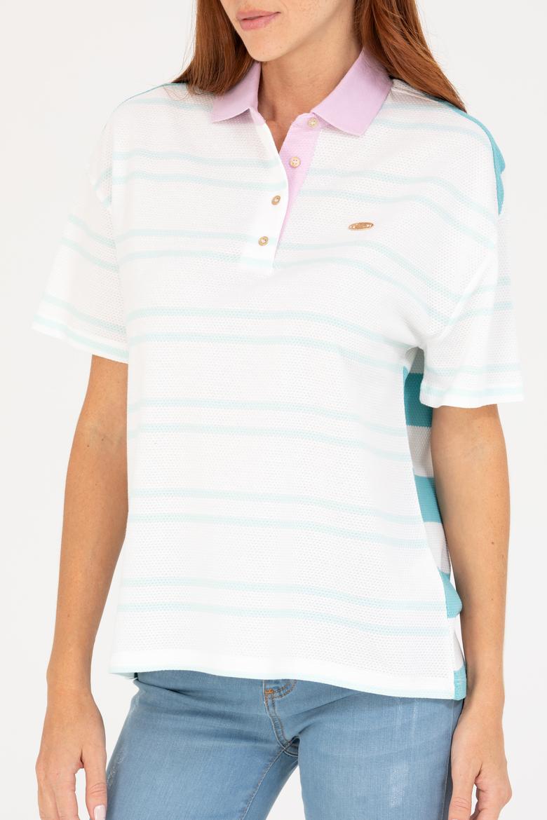 Kadın Su Yeşili Tişört - 50263958035