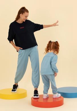 Kadın Mavi Jogger Eşofman Altı - 50261288022