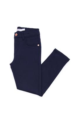 Kız Çocuk Lacivert Kanvas Pantolon - 50266387011