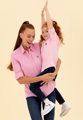 Kız Çocuk Manolya Uzun Kollu Gömlek - 50267246003