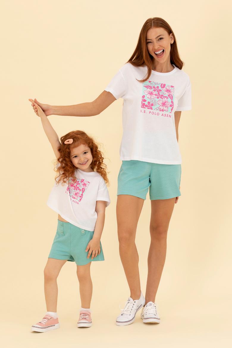 Çocuk Mint Örme Şort