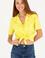 Kadın Neon Sarı Örme Gömlek
