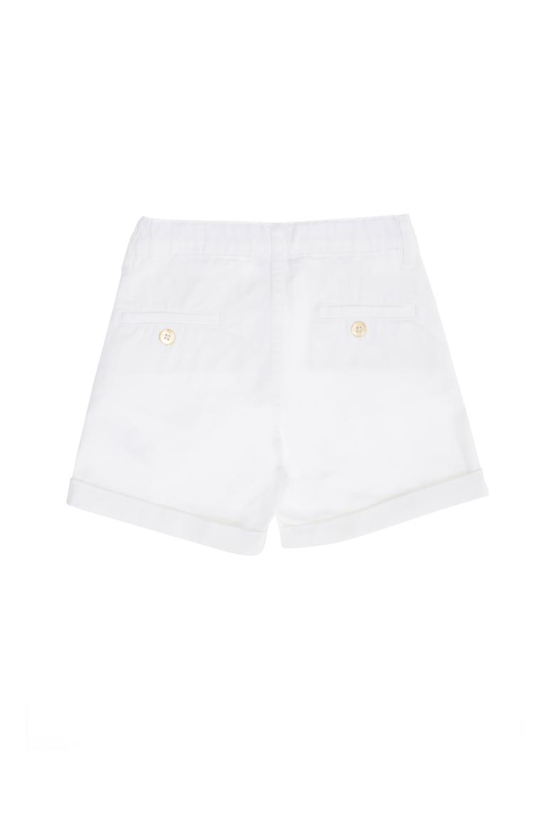 Kız Çocuk Beyaz Dokuma Şort - 50268087019