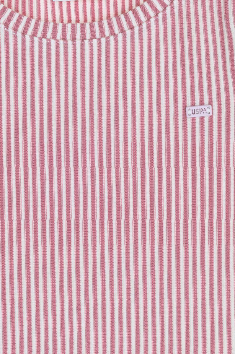 Kız Çocuk Pembe Bisiklet Yaka Tişört