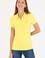 Kadın Neon Sarı Basic Polo Yaka Tişört