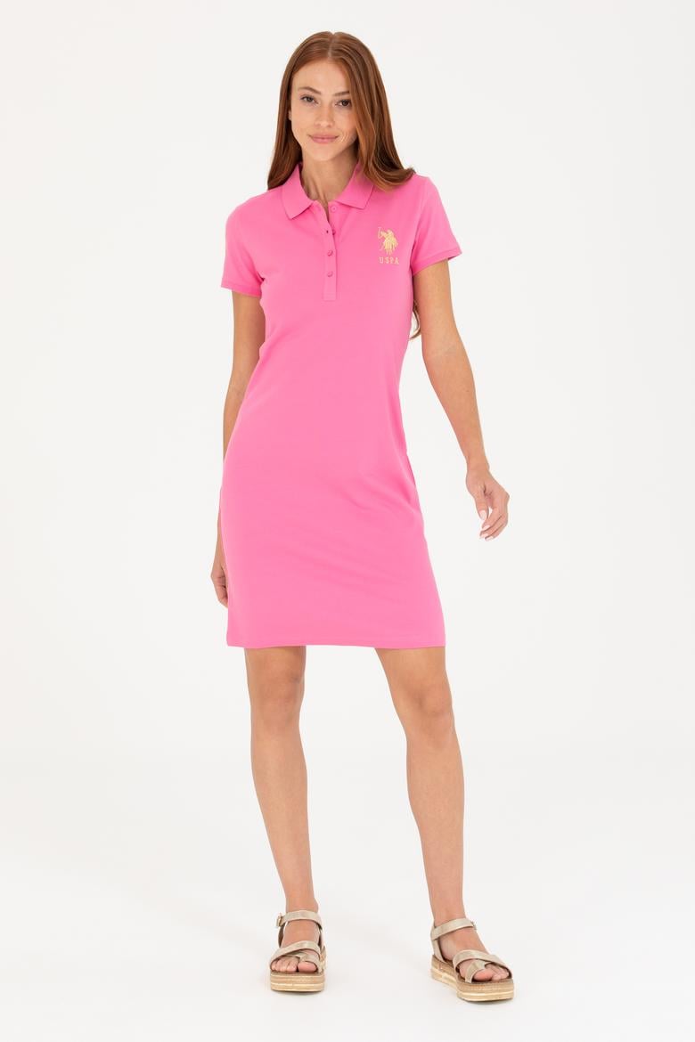 Kadın Pembe Örme Elbise - 50262696067