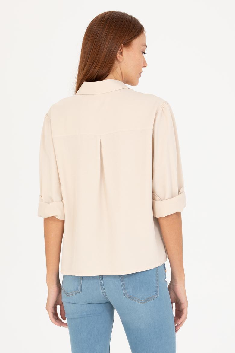 Kadın Taş Uzun Kollu Gömlek - 50264173021