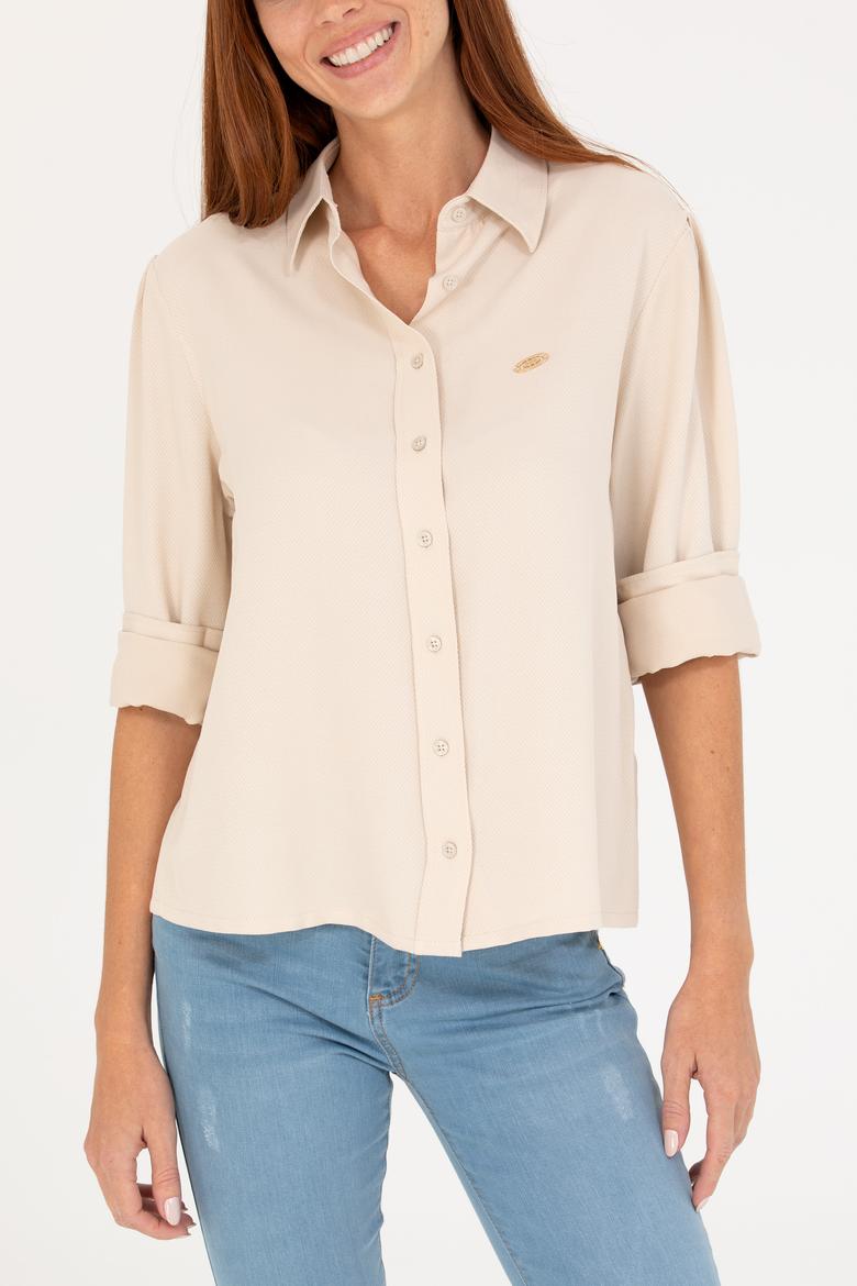 Kadın Taş Uzun Kollu Gömlek - 50264173021