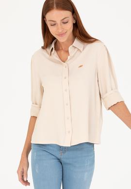 Kadın Taş Uzun Kollu Gömlek - 50264173021
