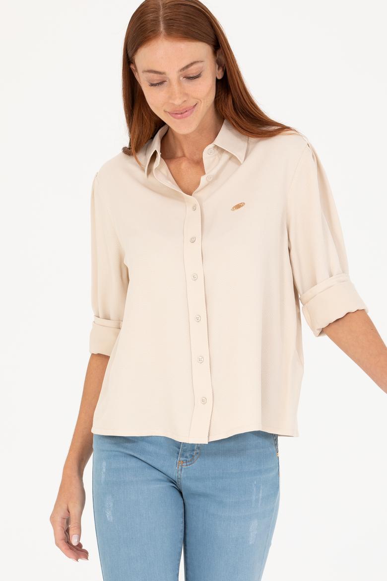 Kadın Taş Uzun Kollu Gömlek