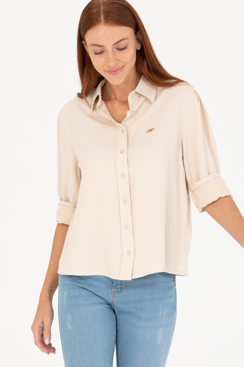 Kadın Taş Uzun Kollu Gömlek