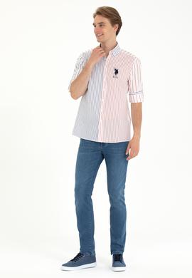 Erkek Lacivert Uzun Kollu Gömlek - 50263881005