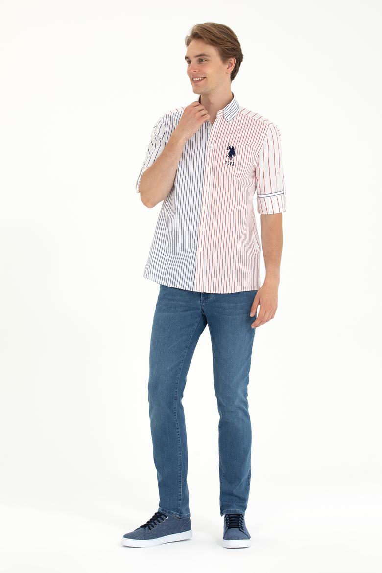 Erkek Lacivert Uzun Kollu Gömlek - 50263881005