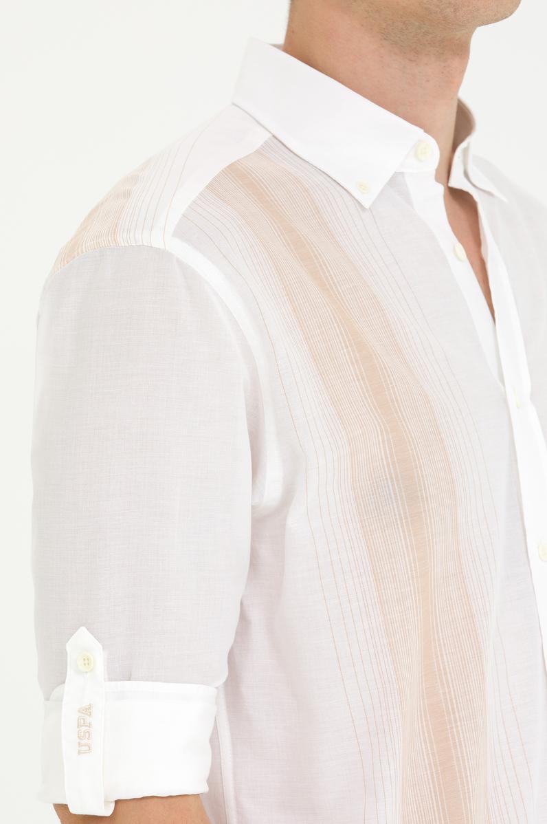 Erkek Camel Uzun Kollu Gömlek