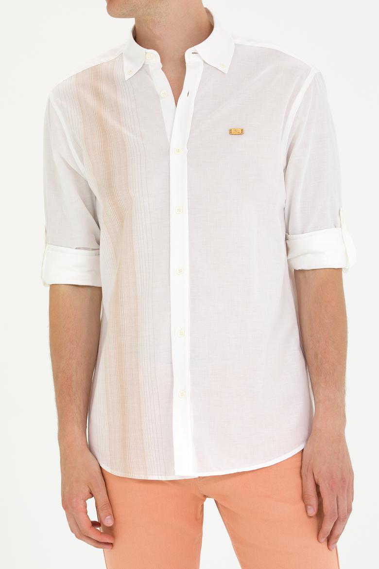 Erkek Camel Uzun Kollu Gömlek - 50264069016