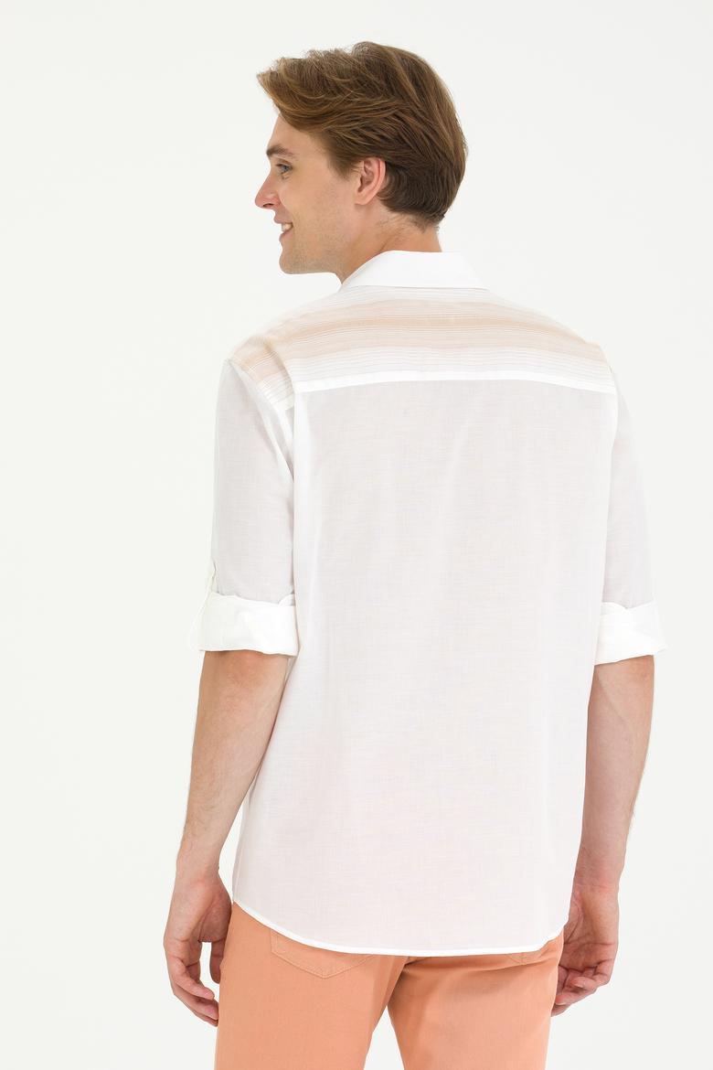 Erkek Camel Uzun Kollu Gömlek - 50264069016