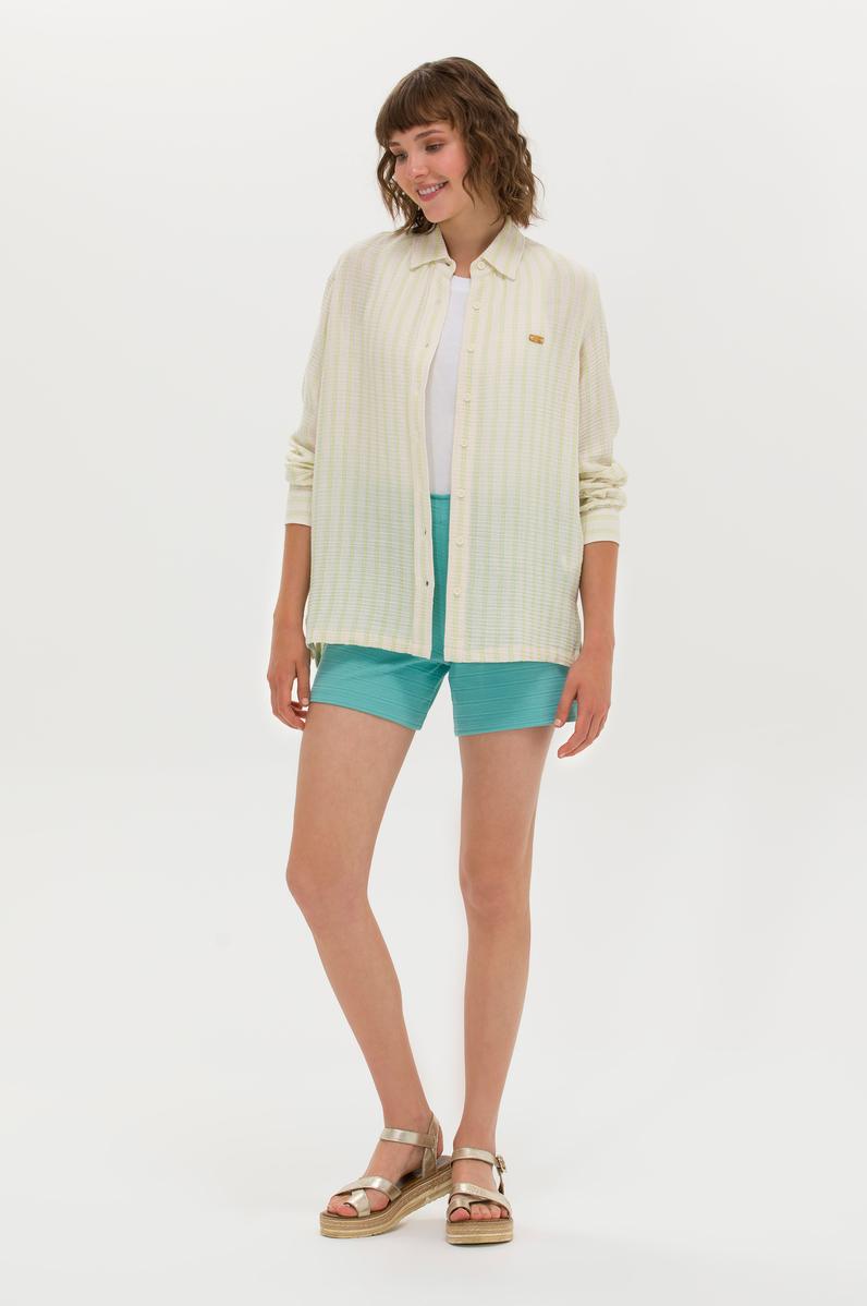 Kadın Mint Örme Şort