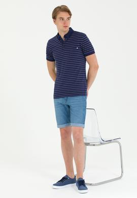 Erkek Regular Fit Polo Yaka Lacivert Tişört - 50263430023