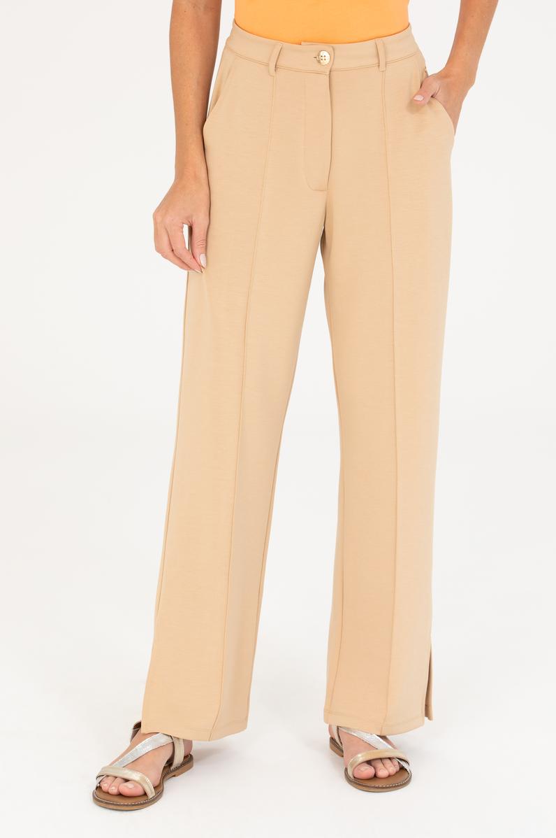 Kadın Camel Örme Pantolon