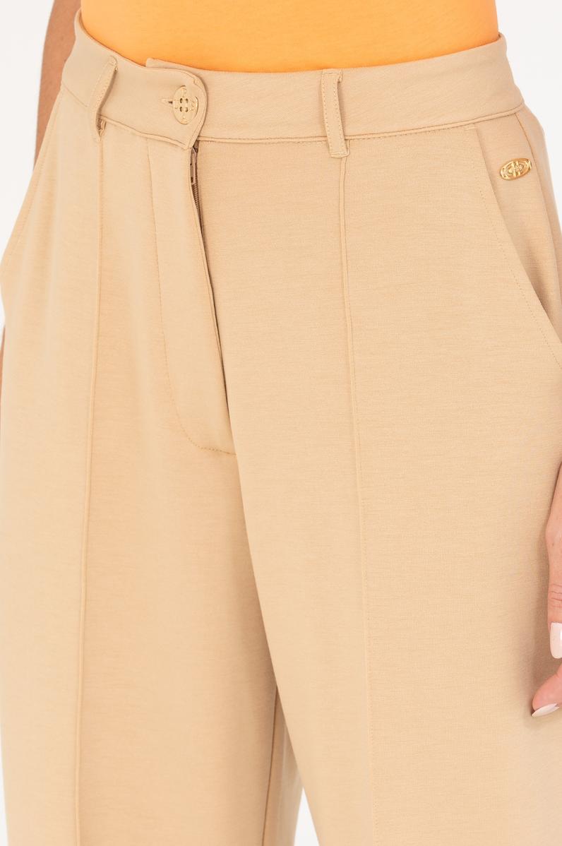 Kadın Camel Örme Pantolon