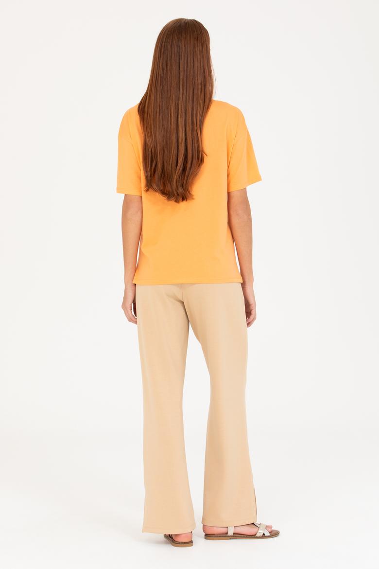 Kadın Camel Örme Pantolon - 50264710001