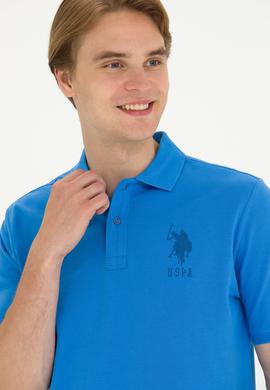 Erkek Saks Polo Yaka Tişört - 50263420043
